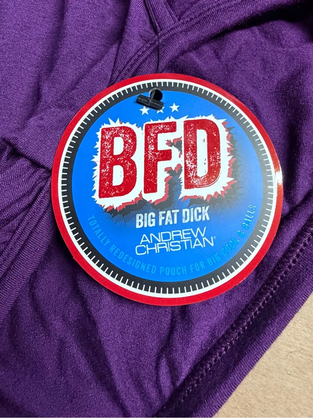 Andrew Christian BFD Men's Brief Underwear Plum Size SMALL